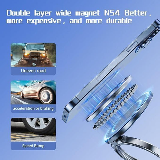 Ultra-Strong Magnetic Vacuum Phone Holder – Hands-Free Viewing Anywhere, for All Smartphones